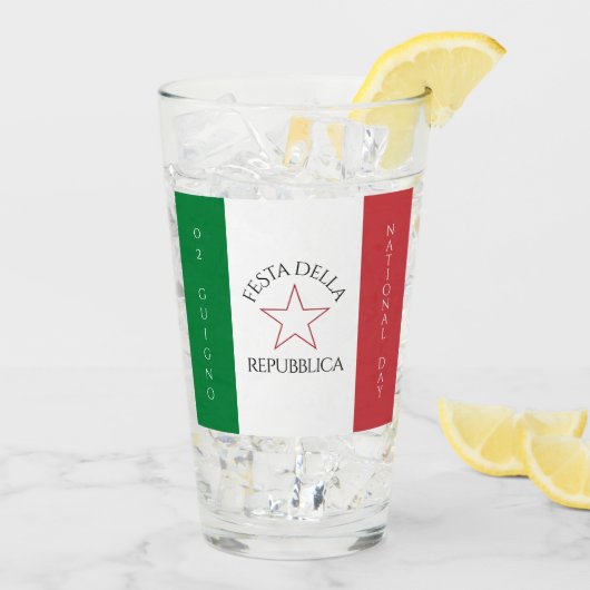 Festa della Repubblica Nationale Dag van Italië Vl Glas (Achterkant ijs)