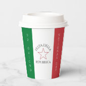 Festa della Repubblica Nationale Dag van Italië Vl Papieren Bekers (Achterkant)