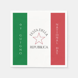 Festa della Repubblica Nationale Dag van Italië Vl Servet