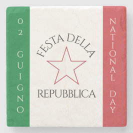 Festa della Repubblica Nationale Dag van Italië Vl Stenen Onderzetter