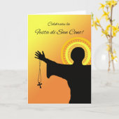 Festa Di San Cono, Feest van St. Cono Wenskaart Kaart (Gele Bloem)