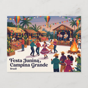Festa Junina Campina Grande Brazilië Briefkaart