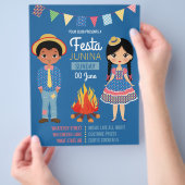 Festa Junina Corporate/Club Party Invitation Flyer (Hand)