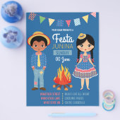 Festa Junina Corporate/Club Party Invitation Flyer (Enkel)