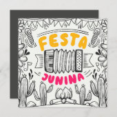 Festa Junina Feestdagenkaart (Voorkant / Achterkant)