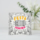 Festa Junina Feestdagenkaart (Staand voorkant)