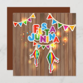 Festa Junina Feestdagenkaart (Voorkant / Achterkant)