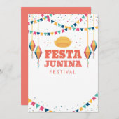 Festa Junina Festival Aankondiging (Voorkant / Achterkant)