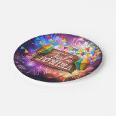 Festa Junina Fireworks Papieren Bordje (Gekanteld)