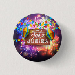 Festa Junina Fireworks Ronde Button 3,2 Cm