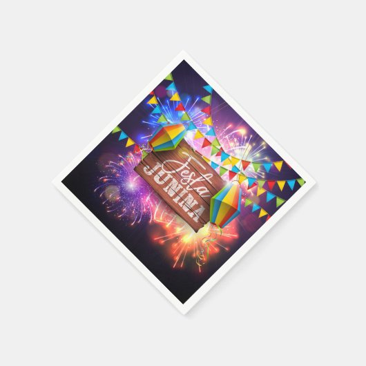 Festa Junina Fireworks Servet (Hoek)