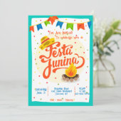 Festa Junina Party Uitnodigingen (Staand voorkant)