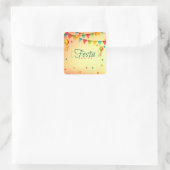Festa Junina Vierkante Sticker (Tas)