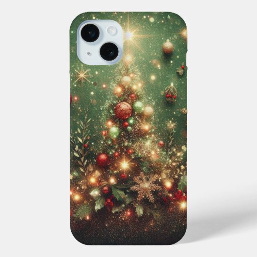 FESTDAG ROOD GROEN GOUD ZILVER DECORATIES Case-Mate iPhone CASE (Achterkant)