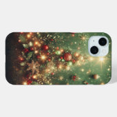 FESTDAG ROOD GROEN GOUD ZILVER DECORATIES Case-Mate iPhone CASE (Achterkant (horizontaal))