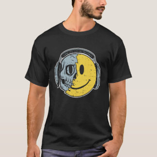 Festi voor Happy Face-glimlach EDM-muziek T-shirt