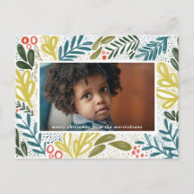 Festief botanisch Briefkaart