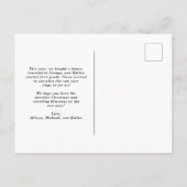 Festief botanisch Briefkaart (Achterkant)