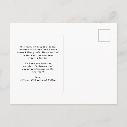 Festief botanisch Briefkaart (Achterkant)