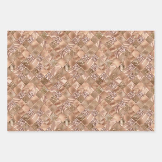 festief elegant zilver gepantserd koper inpakpapier vel (Voorkant 3)