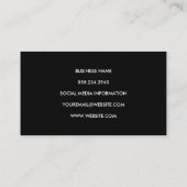 Festief en glamoureus visitekaartje (Achterkant)