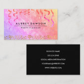 Festief en glamoureus visitekaartje (Voorkant / Achterkant)