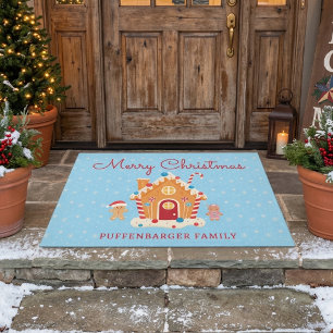 Festief Kerstbrood Dorp Kerst Wonderland Deurmat