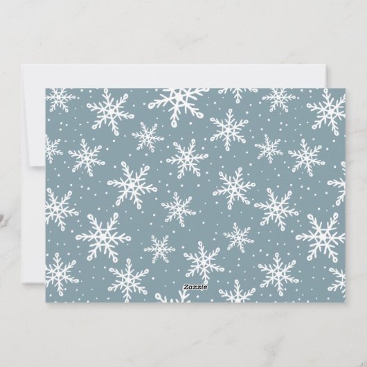 Festief script 5 Foto Collage Feestdagenkaart (Achterkant)