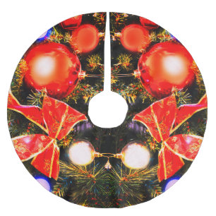 Festieve bogen en bubbels kerstboom rok