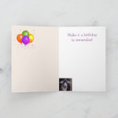 Festieve geit en geboorte-Cake Kaart (Binnen)