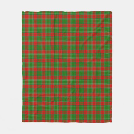 Festieve geruite kerstdeken fleece deken (Voorkant)