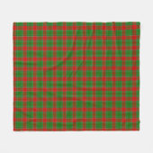 Festieve geruite kerstdeken fleece deken (Voorkant (Horizontaal))