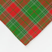 Festieve geruite kerstdeken fleece deken (Hoek)