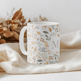 Festieve herfst watercolor bladwijzer koffiemok