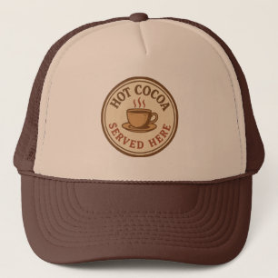Festieve kerst warme cacaoserver trucker pet
