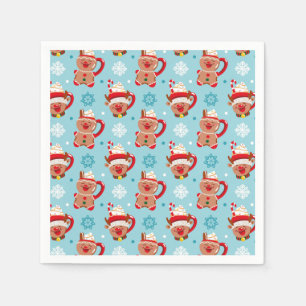 Festieve Kerstmug met Cacao  Servet