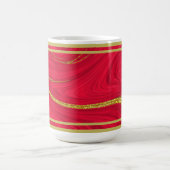 Festieve Kerstsfeer: Rood & Goud Mok (Center)