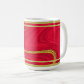 Festieve Kerstsfeer: Rood & Goud Mok (Voorkant rechts)