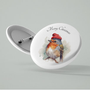 Festieve Robin Woodland Jas Flair Ronde Button 5,7 Cm