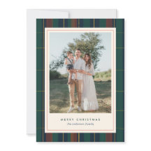 Festieve Schotse Kerst Vakantie Fotokaart