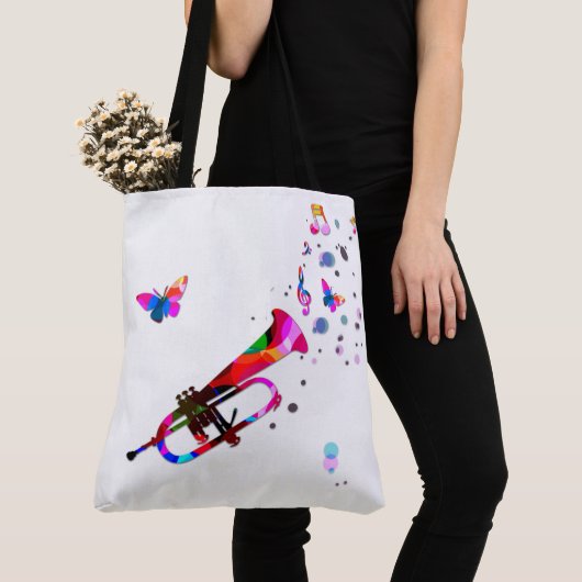 Festieve Trompet Tote Bag (Dichtbij)