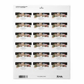 Festieve Waterverf Kerst Scène Labels (Full Sheet)