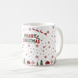 Festieve Winter Kerstmis Koffiekop Koffiemok