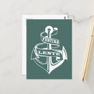 Festina lente briefkaart
