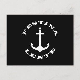 Festina lente briefkaart