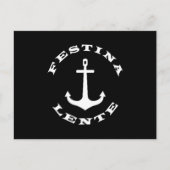 Festina lente briefkaart (Voorkant)