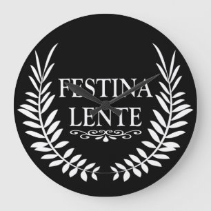 Festina lente grote klok
