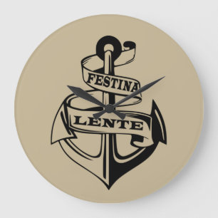 Festina lente grote klok