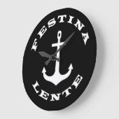 Festina lente grote klok (Hoek)