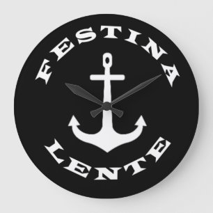 Festina lente grote klok